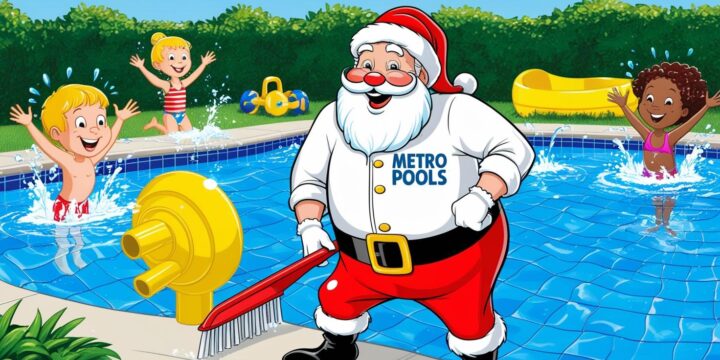 Metro Pools, Not Your Average Pool Boy. Just Your Summer Santa.